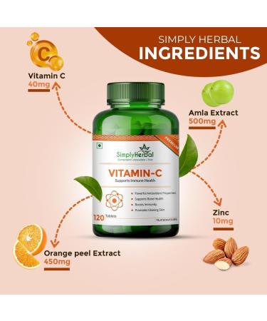 Generic Vitamin C 1000mg Tablets for Glowing Skin & Face Support Immune Health Natural Brightening Supplement Promote Body Immunity & Overall Beauty Health for Men & Women - 120 Veg Tablets - Buy Online on GoSupps.com