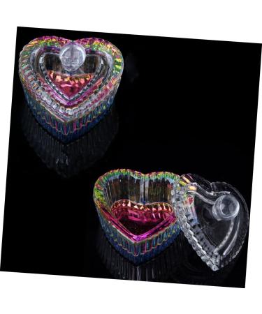 minkissy 1 Set Nail Art Crystal Cup Glass Cups with Lids Glass Nail Cup Container with Lid Glass Tumbler with Lid Glass with Lid Nail Powder Container Nail Pen Crystal Liquid Pastels Abs - Buy Online on GoSupps.com