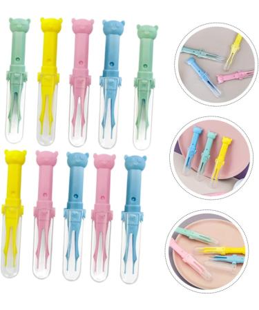 Healeved 10pcs Baby Nasal Booger Clip & Ear Cleaning Tools Set - Safe Round Nose Tweezers for Nursing Care - Buy Online on GoSupps.com