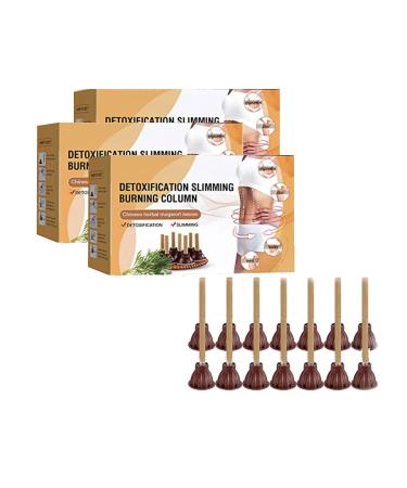 20/40/60 PCs Moxibusion Gathering Energy & Detoxification Slimming Burning Column Moxa Stick Acupuncture Portable Herbal Moxibustion Detox and Lose Weight (60PCs)