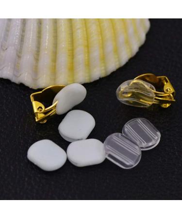 EXCEART 40pcs Silicone Earring Pads - Cushions & Backs for Ear Protection 10.5x8.5mm Ear Clip Accessories - Buy Online on GoSupps.com