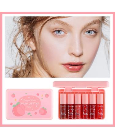 6 Colors Peach Lip Tint Stain Set | Long-Lasting Korean Lip Gloss | Multi-Use Non-Sticky Lip & Cheek Tint | Shop Internationally - Buy Online on GoSupps.com