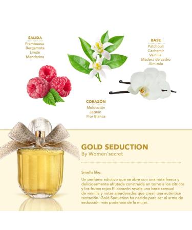 Women Secret Gold Seduction Eau De Parfum 3.4 Ounce - Buy Online on GoSupps.com