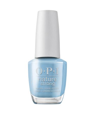 OPI Nature Strong Nail Polish Quick Dry Vegan Nail Varnish with Long-Lasting Results Made with Natural Ingredients Big Bluetiful Planet 15ml
