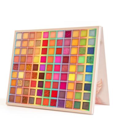 99 Colors Shimmer Eyeshadow Palette - Highly Pigmented Matte & Glitter Waterproof Makeup for Stunning Looks - Buy Online on GoSupps.com
