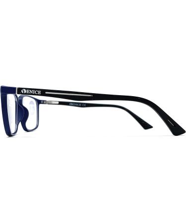 Venice Eyewear - Blue Light Filter Reading Glasses for Men & Women | Anti-Blue Light Computer Glasses | Stylish Steel Design +1.00 - Buy Online on GoSupps.com