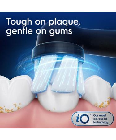 Oral-B iO Series 2 Rechargeable Electric Toothbrush - Pure White Gentle Care Brush Head Automatic Pressure Sensor 3 Modes 2 Min Timer - International Shipping Available - Buy Online on GoSupps.com