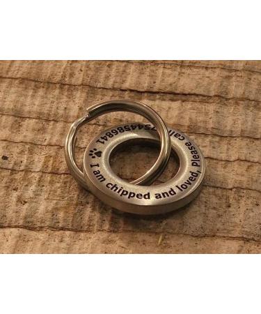 Round Solid Brass and Stainless Steel Deep Engraved Custom Pet ID Tag Dog Tag Cat Tag Puppy ID Tag Personalised Pet Tag Funky Pet ID (Large) L (Pack of 1) - Buy Online on GoSupps.com