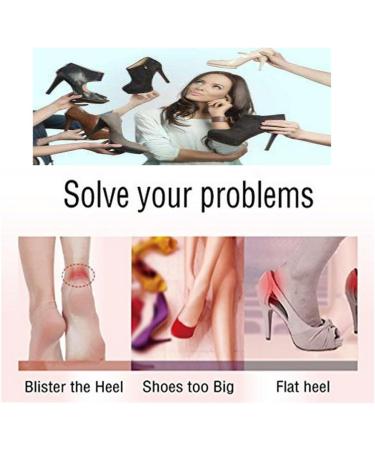 Upgrade Heel Cushions Inserts for Loose Shoes - High Heel Grips & Self-Adhesive Insoles for Foot Care (2 Pairs) - Perfect for Men & Women - Buy Online on GoSupps.com