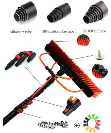 Window Cleaning Equipment Window Cleaning Brush Washing Set Equipment Telesextension Cleaning Pole 3.6M-9M Suitable For Photovoltaic Panel Cleaning Trucks Windows Window Glass Wall/18Ft/5.4M - Buy Online on GoSupps.com
