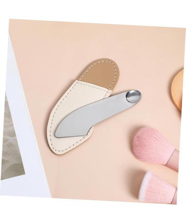 CRILSTYLEO Makeup Mixer Scraper Makeup Mixing Tools Makeup Spatula Cosmetics Makeup Plate Mixer Stainless Steel - Buy Online on GoSupps.com