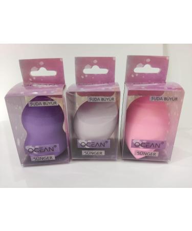 Buy Ocean Makeup Sponge - Latex Free Beauty Sponge for Foundation Concealer & Eye Shadow | Perfect for Flawless Makeup Application - Buy Online on GoSupps.com
