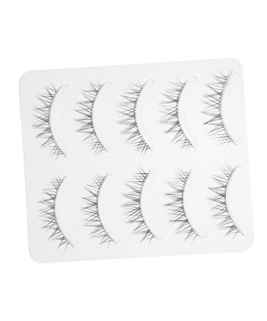 minkissy 5 Pairs Fake Eyelashes Pesta as Postizas Naturales Decorative Eyelashes Adhesive Eyelashes Makeup Women Eyelashes Volume Eyelashes Cosmetics False Eyelashes Supplies Artificial 3d