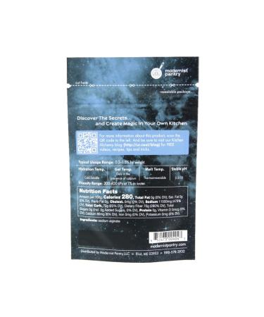 Pure Sodium Alginate (Molecular Gastronomy) Non-GMO Vegan OU Kosher Certified - 50g/2oz - Buy Online on GoSupps.com