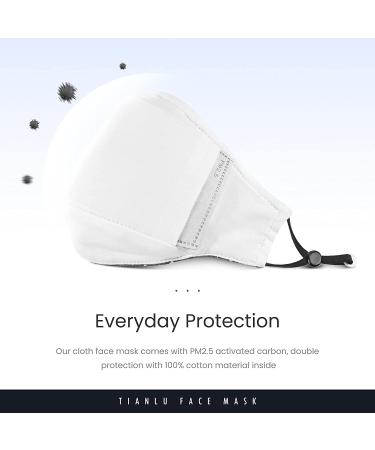 Breathable Face Mask with Nose Wire & Adjustable Ear Loops - 5 Pcs Reusable 3-Ply (Fashion Style) - Buy Online on GoSupps.com