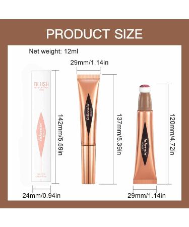 Highlighter Stick | Highlighter Makeup & Stick Waterproof Sheer Glow Buildable Color Contouring and Blendable Highlighter Makeup Stick for Face Haoying Liquid 02# - Buy Online on GoSupps.com
