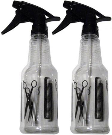 Buy 2 Plastic Spray Bottles - Clear Empty Water Mist Hair Spray for Travel & Home Use - Buy Online on GoSupps.com
