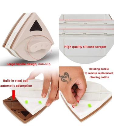 Window Clean Brush Window Cleaner Glass Wiper Magnetic Cleaning Tools Useful Surface Cleaning Brush for High-Rise Double Glazed Windows - Buy Online on GoSupps.com