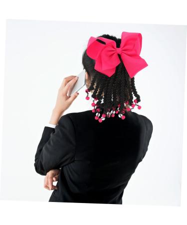 ibasenice Ponytail Beads and Dreadlocks Wig Hair Ribbons Decor Ponytail Hair Extension Ponytail Hair Accessories Ponytail Hairpiece Band Womens Braid Extensions Lengthen 21.00X14.00X2.00CM Rosy - Buy Online on GoSupps.com