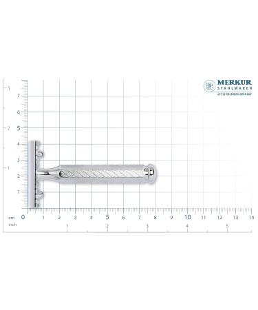 Buy Merkur Razor Plane 41C - Hexagonal Handle Gloss Chrome | Open Comb Wet Shaving Razor | Made in Germany | Zinc Die Casting - Buy Online on GoSupps.com