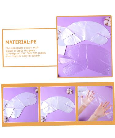 Healeved 200pcs Disposable Neck Mask Sheets for Firming and Moisturizing Plastic Diy Neck Covering Paper for High Transparency and Easy to Use for Skin Care - Buy Online on GoSupps.com