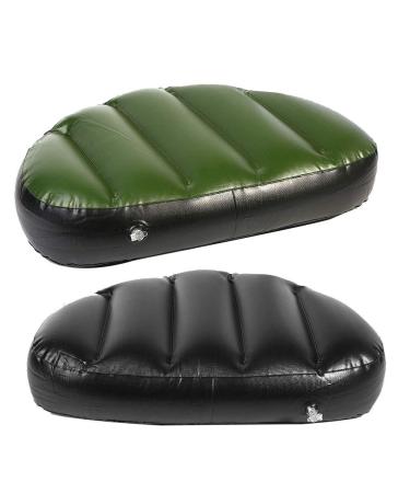 MAGT Kayak Inflatable Seat, Kayak Canoe Boat Seat Cushion Comfortable Waterproof Fishing Green Air PVC Inflatable Boat Seat Cushion for Camping Fishing Rowing (Color : Green)