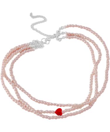 Oralgo's Elegant Multi-Layer Pearl Necklace - Stylish Collarbone Chain & Charm Accessory for Trendy Women - Buy Online on GoSupps.com