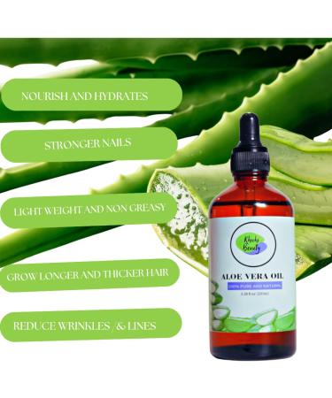 Pure Organic Aloe Vera Oil 3.38oz | Natural Skincare & Healing | Ship Worldwide - Buy Online on GoSupps.com