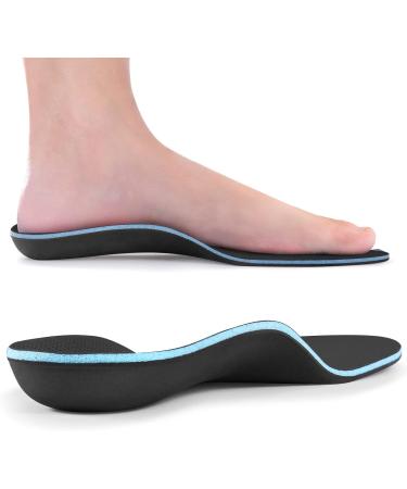 Premium Insoles for Neutral Arch Support & Plantar Fasciitis Relief | Maximum Cushioning | Men s 12-13 & Women s 8.5-10.5 | Sky Blue & Black - Buy Online on GoSupps.com