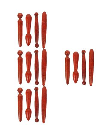 Acupuncture rod hand massager hand tools reflex zone tools Thai massage tools for feet foot relaxation tools solid wood wooden massage 16 pieces