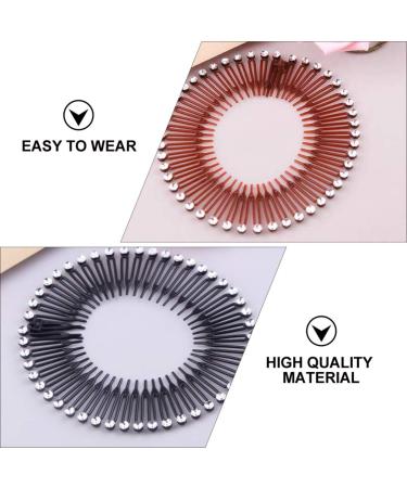Lurrose 13Pcs Stretch Hair Comb Band Set - Plastic Circular Tooth Headbands & Hair Wrap Holders for Women & Girls - Sport Hair Accessories - Buy Online on GoSupps.com