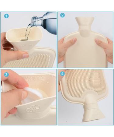 Ziko 2L Natural Rubber Hot Water Bottle - Durable Hot Compress for Pain Relief - Buy Online on GoSupps.com