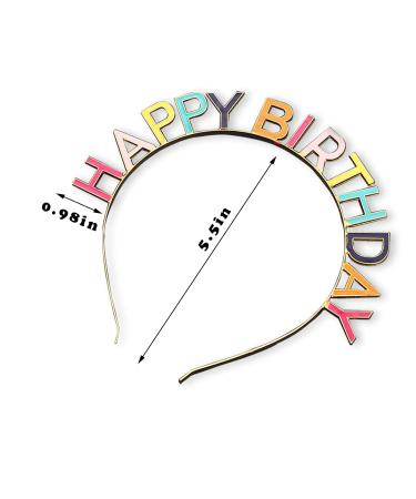 Zuqabio 2 Pack Happy Birthday Crowns for Women and Girls - Colorful Birthday Headbands and Hair Accessories - 'It's My Birthday' Headpiece for Birthday Decorations - Buy Online on GoSupps.com