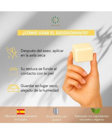  Savia De Alma Natural Solid Wood Deodorant 100g Vegan Eco Friendly & Aluminum Free Neutralises Bad Odors Without Clogging Pores - Buy Online on GoSupps.com