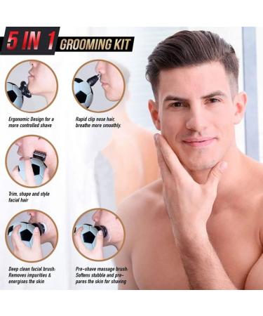 5-in-1 Electric Head Shaver for Bald Men | Multifunctional Cordless Grooming Kit & Rotary Razor - International Shipping Available - Buy Online on GoSupps.com