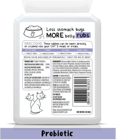 Hey Day Pets Cat Care Support Bundle -Â Cat Care Supplements - With Omega 3 6 9 + Probiotics - Active Culture Complex for Healthy Digestion Skin & Coat - Essential for Cat Health (300 Tablets) - Buy Online on GoSupps.com