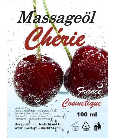 Buy Cherry Edible Massage Oil 100ml - Delicious Aroma Ultra Slippery for Ultimate Relaxation - Buy Online on GoSupps.com