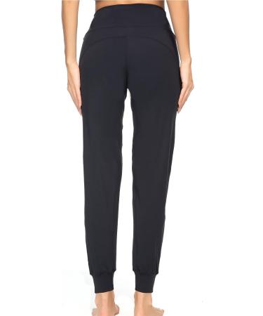 Kcutteyg Women's High Waisted Joggers with Pockets for Running and Sports - Black, Medium - Buy Online on GoSupps.com
