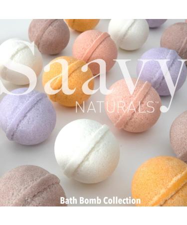 Saavy Naturals Lavender Chamomile Bath Bomb Duo Pack - 2 Lush Bath Bombs for Kids and Women - Buy Online on GoSupps.com