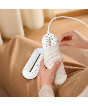 flintronic Shoe Dryer Portable Shoe Dryer Boot Dryer Foot Warming Deodorizer with 3 Timer Modes Safe and Fire Resistant Suitable for Shoes Gloves Socks Ski Boots White - Buy Online on GoSupps.com