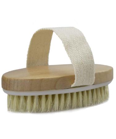 Boolavard Dry Skin Body Brush - Natural Bristle for Exfoliation, Cellulite Treatment, and Lymphatic Function Improvement - Buy Online on GoSupps.com