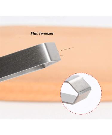 FRUTA 3-Piece Stainless Steel Fish Bone Tweezers Set - Flat and Slant Tip Hair Pliers Removal Tool - Buy Online on GoSupps.com