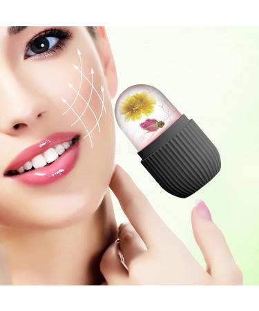 Silicone Ice Cream Shape for Face - Reusable Ice Mold Holder for DIY Beauty & Facial Care | Reduce Swelling with Black Striped Ice Scooter - Buy Online on GoSupps.com