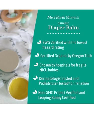 Earth Mama Organic Diaper Balm | 2-Pack Diaper Cream with Calendula for Baby | Multipurpose Skin Care Essentials - Buy Online on GoSupps.com