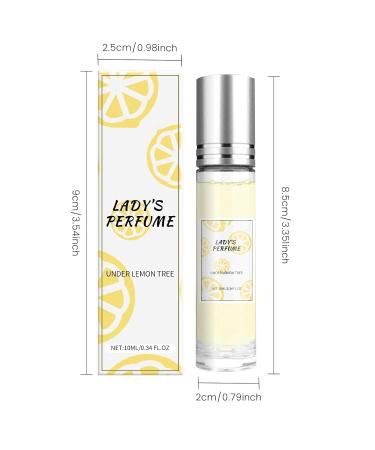 Perfume for Women Rose Flower Fresh Powder Perfume Energetic Long Lasting Eau De Parfum Floral Body Mist Suitable for Travel Size Perfume Gift for Women 2x2x8.5cm Yellow - Buy Online on GoSupps.com