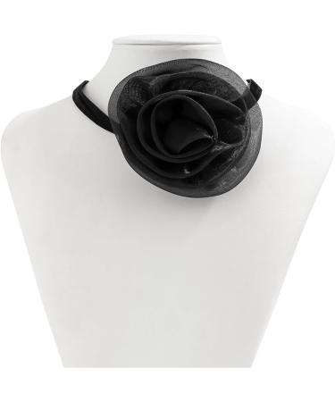 Oralgo 3D Rose Necklace - Versatile Fabric Collarbone Chain & Fashionable Flower Accessory - Buy Online on GoSupps.com
