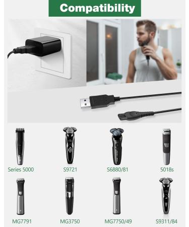 15V USB Charging Cable for Philips Norelco Electric Shaver & Beard Trimmer - HQ8505 Series - JOVNO Power Supply Adapter - Buy Online on GoSupps.com