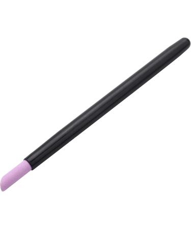 Hagsnec Black Quartz Scrubs Stone Cuticle Stick Pen Cuticle Nail Art Spoon Cut Nail Manicure Care Tools - Buy Online on GoSupps.com