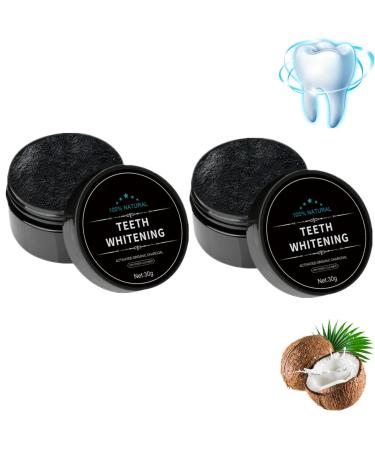 Tooth elevator powder made of natural charcoal natural activated carbon powder tooth whitening and tooth cleaning powder tooth cleaning for white teeth gum removal (2 pieces)