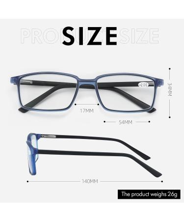 ZENOTTIC Reading Glasses & Blue Light Blocking Glasses for Men & Women - Lightweight & Stylish 1.00 Blue - Buy Online on GoSupps.com